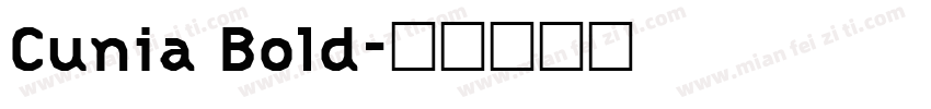 Cunia Bold字体转换